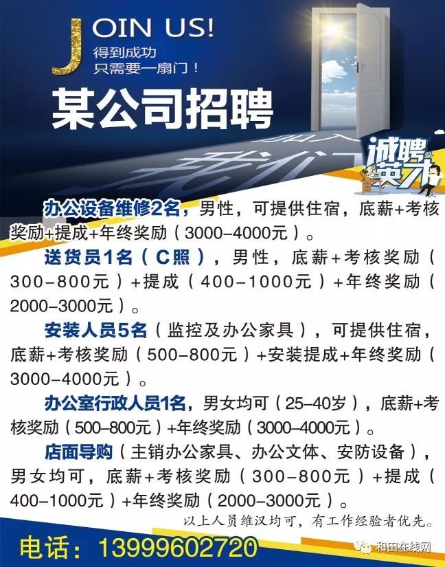 最新招聘门机，开启一段温馨有趣的求职之旅