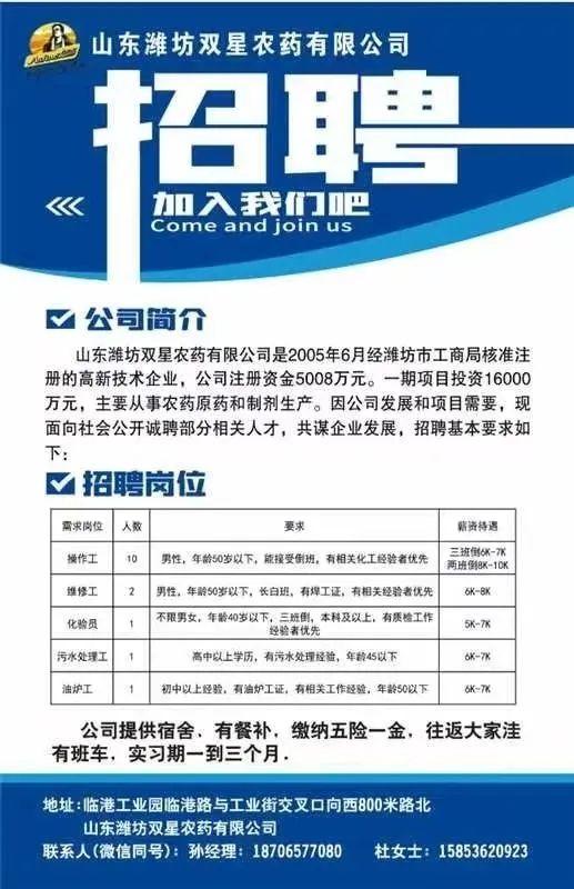 潍坊滨海最新化工招聘，引领化工科技，开启新纪元